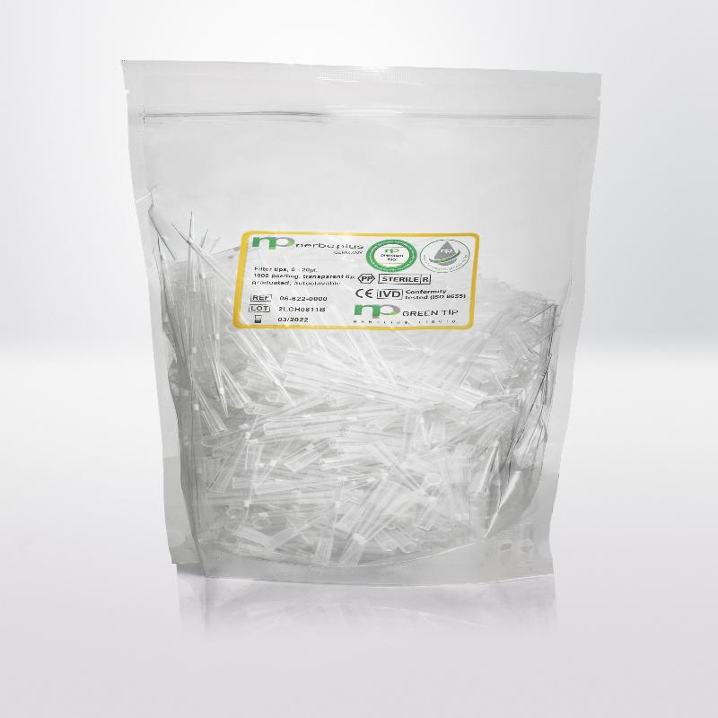 Наконечник Nerbe plus з фільтром 20 мкл для ПЛР з premium surface